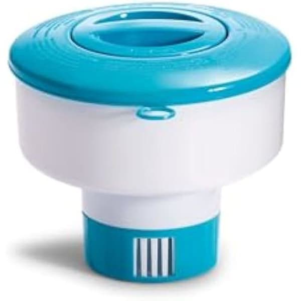 Klorinator - INTEX - Flytande (17,8 cm) - Diffunderar klor jämnt - Plast - Blå