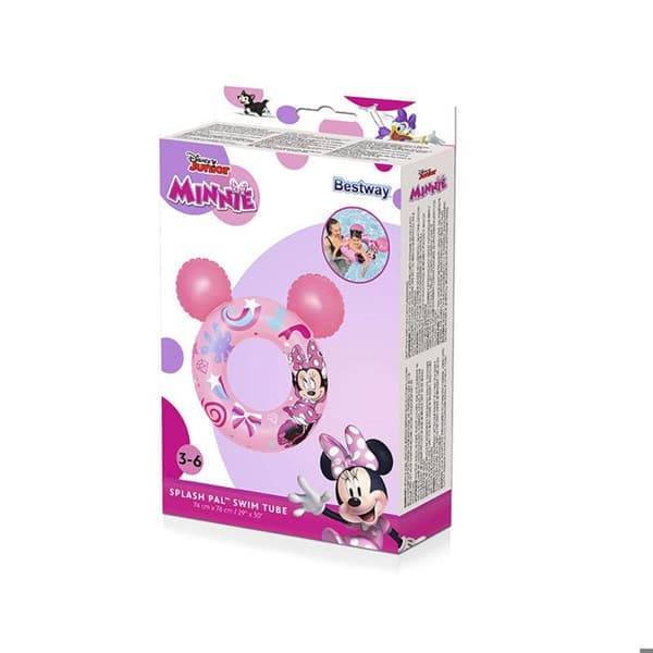 Bestway Disney Minnie Mouse Flyt med öron 74x76 cm +3 till 6 år Pool and Beach 09111