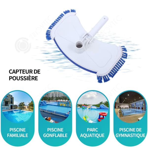 INN Smutssughuvud PVC swimmingpoolsughuvud 34,5x12,5cm 3,1cm Multifunktionellt simbassängsughuvud