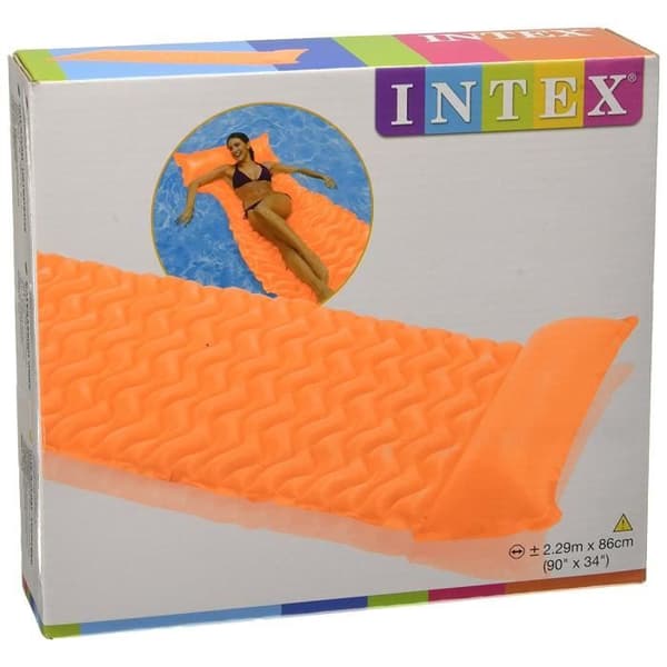 Materassino - Intex - Våg - 229x86cm - Hållbar PVC - 2 Luftkammare