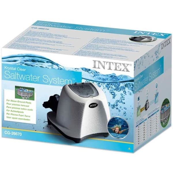 INTEX QS1200 saltsterilisator för simbassänger upp till 56,8 m³ med elektrokatalytiskt oxidationssystem