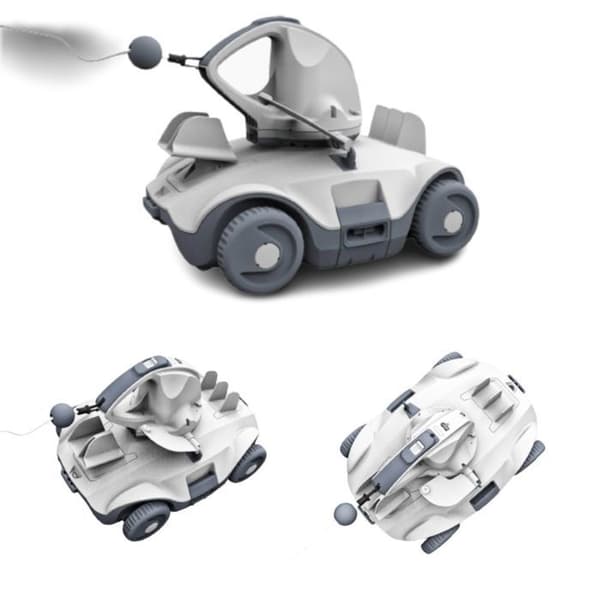 Manga X poolrobot - KOKIDO - Trådlös - Laddningsbar - Botten - Grå - Asymmetrisk