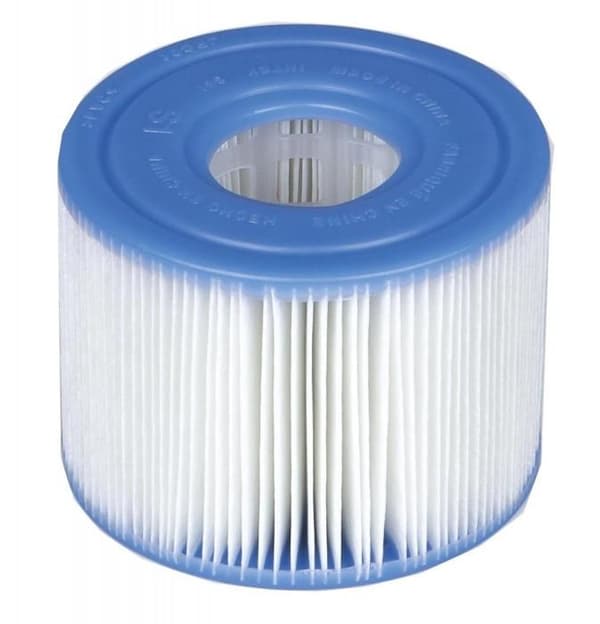 SPA-filterpatron - Intex - Modell S1 - Paket med 12 - Mått 7,5 cm - Diameter 10,8 cm