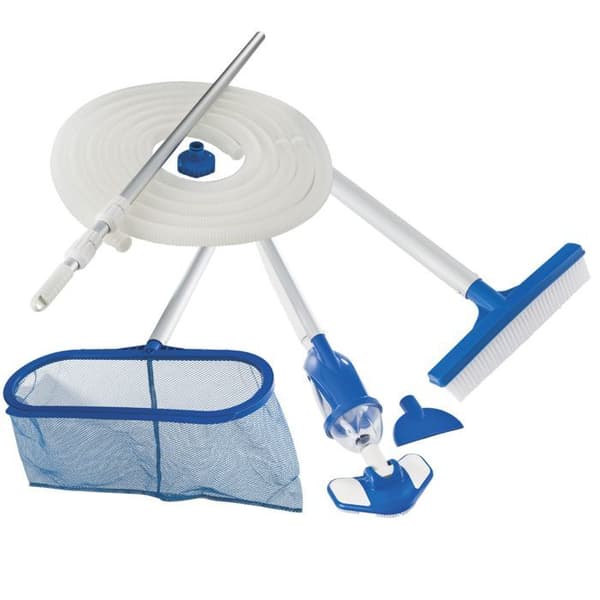 Underhållssats för ovanjordspool Vac+ - INTEX - 28003 - Dammsugare, landningsnät, borste
