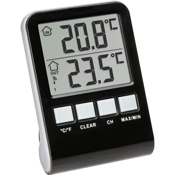 Pool thermometer - TFA-Dostmann - Palma 30.3067.10 - Trådlös - Antracit - Läsning Celsius/Fahrenheit