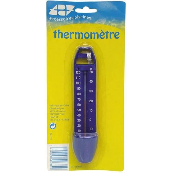 Termometer - ECOGENE - Standard flytande - 16 cm - Plast - För pool ovan mark