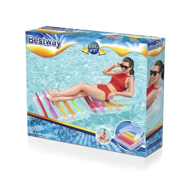 BESTWAY Uppblåsbar madrass - 201 x 89 cm