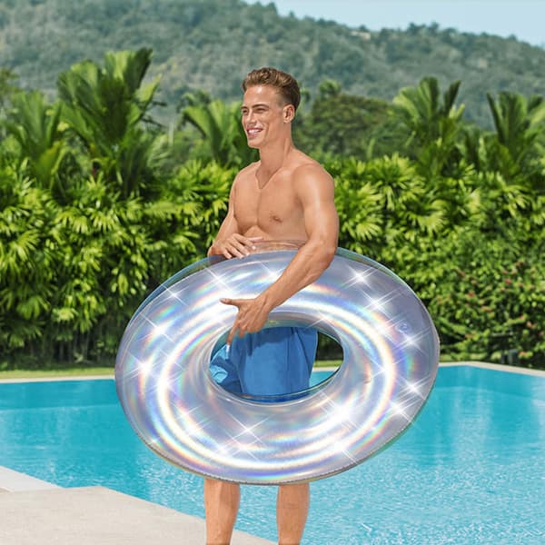 Badring Bestway - Holografisk Ring - 107 cm