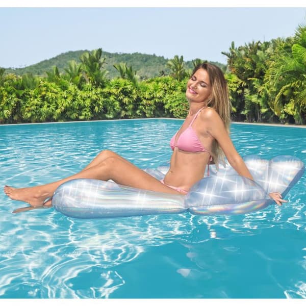 Badmadrass Bestway - Iridescent Shell Lounge - 185 x 114 cm