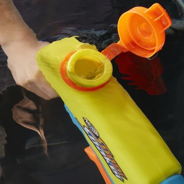 Nerf Super Soaker Wave Spray, Water Blaster, Rotary Munstycket skapar vågiga jetflygplan, utomhusvattenleksak