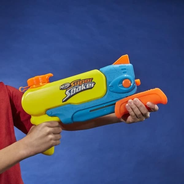 Nerf Super Soaker Wave Spray, Water Blaster, Rotary Munstycket skapar vågiga jetflygplan, utomhusvattenleksak