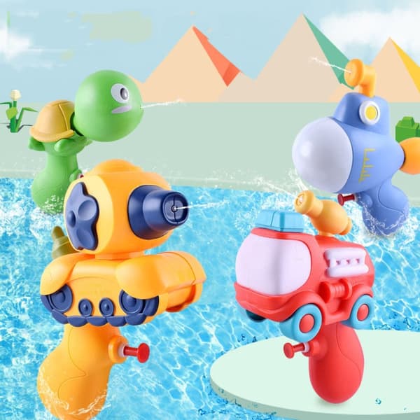 Children Summer Playing Water Beach Press Mini Water Toy Color Random Delivery(Submarine)