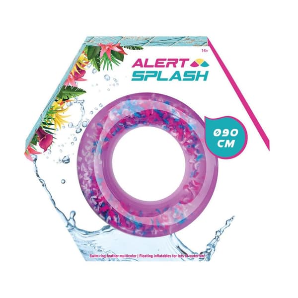 Alert Splash -uimarengas monivärisillä jousilla 90 cm