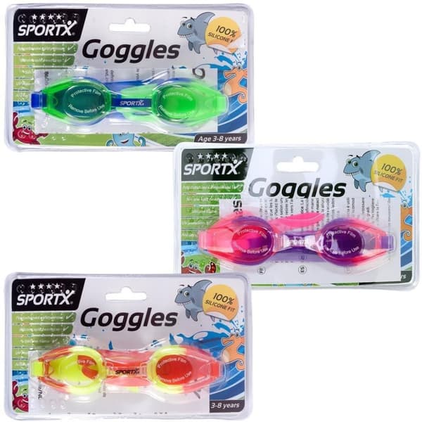 SportX klorbriller til børn Excel Assorted