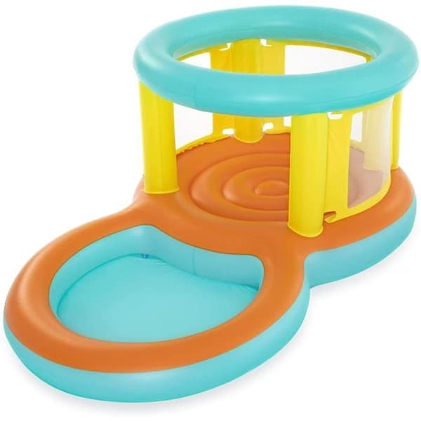 Bestway 52385 uppblåsbar pool med dykarena, 2,39 m x 1,42 m x 1,02 m