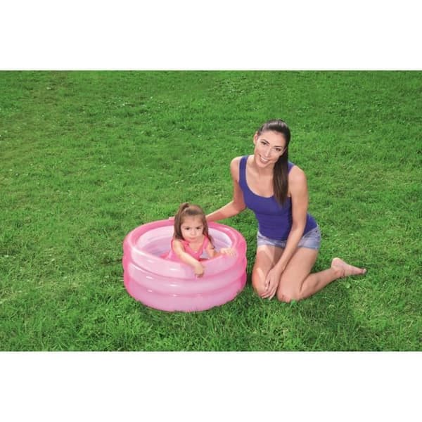 Uppblåsbar pool för barn - BESTWAY - Ø 70 x H 30 cm - 2 olika färger