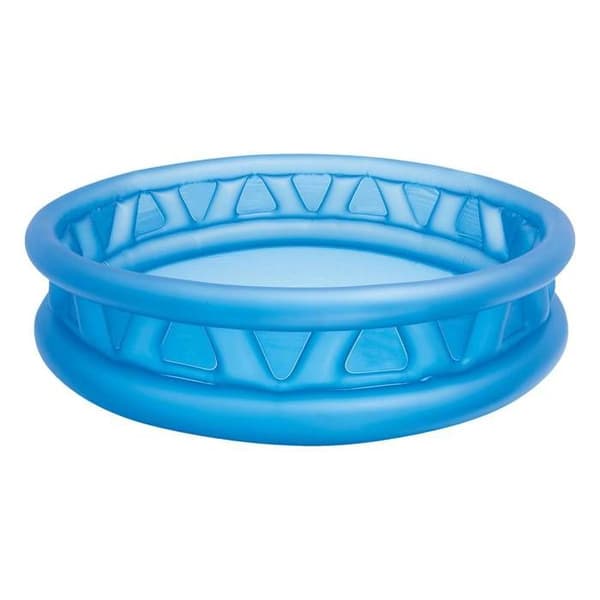 Soft Side Pool rund uppblåsbar pool för barn och familjer - INTEX - 188x46cm - Kapacitet 666L - Blå