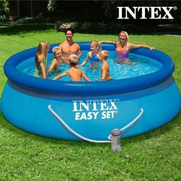 Simbassäng - Intex - Cirkulär - 366 x 76 cm - Trelagers laminerad PVC - Renare