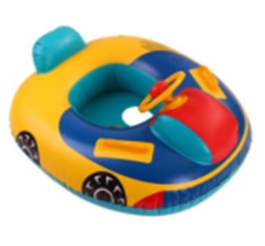 Babysvømmering, oppustelig ring til børn, med sæde og rat, 15 kg