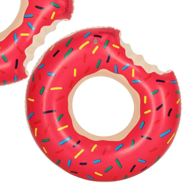 Donut uppblåsbar simring, rosa, 50cm, max 20kg, 3-6 år gammal