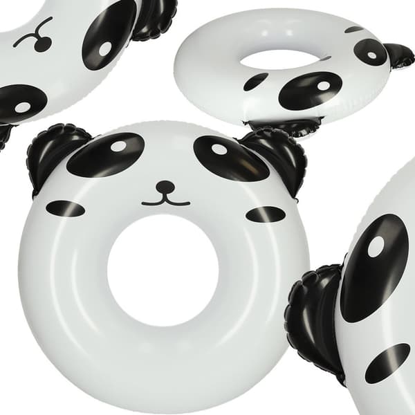 Simring, uppblåsbar panda ring, 80 cm, max 60 kg