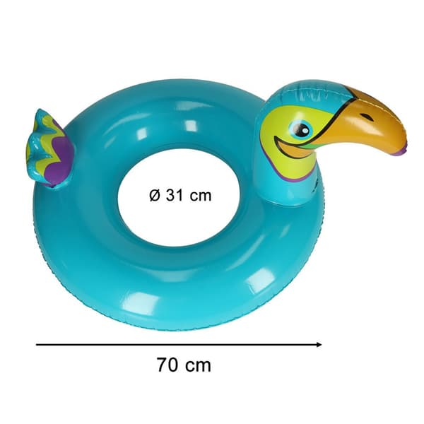Simring, uppblåsbar tukanring, 70 cm, max 40 kg