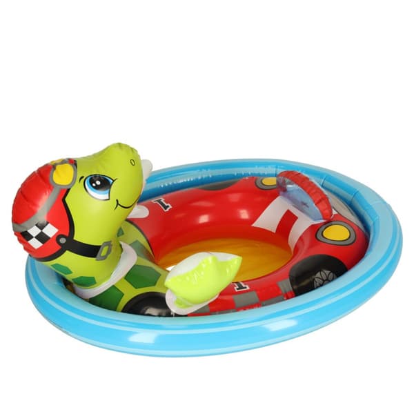 Babysimring, uppblåsbar uppblåsbar barnring med säte, sköldpadda, max 23kg, 3-4 år gammal INTEX 59570