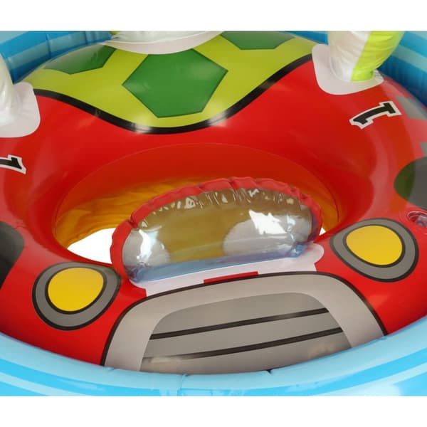 Babysimring, uppblåsbar uppblåsbar barnring med säte, sköldpadda, max 23kg, 3-4 år gammal INTEX 59570
