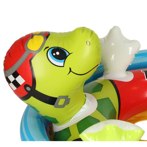Babysimring, uppblåsbar uppblåsbar barnring med säte, sköldpadda, max 23kg, 3-4 år gammal INTEX 59570