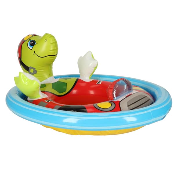 Babysimring, uppblåsbar uppblåsbar barnring med säte, sköldpadda, max 23kg, 3-4 år gammal INTEX 59570