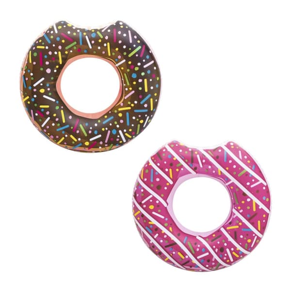 BESTWAY 36188 donut uppblåsbar simring, brun, 107 cm