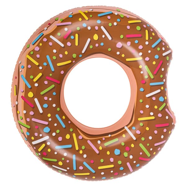 BESTWAY 36188 donut uppblåsbar simring, brun, 107 cm