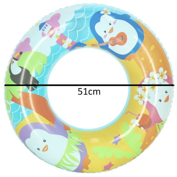 BESTWAY 36113 oppustelig svømmering, pingviner, 51 cm