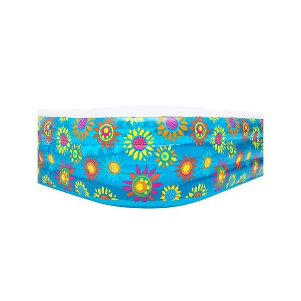 Uppblåsbar pool - Deluxe - Rektangulär - 305cm x 183cm - Höjd 56cm - Flerfärgad