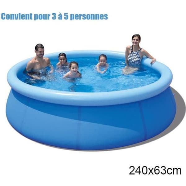 Uppblåsbar pool - YOLISTAR - Too Large - PVC-band - 240x63cm - Blå