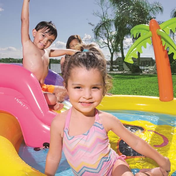 Uppblåsbar pool för barn - BESTWAY - Sunnyland Splash Play - 237x201x104 cm - PVC - Utomhus