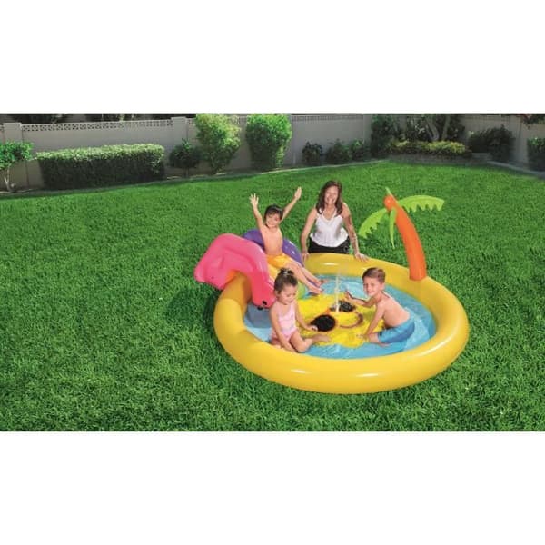 Uppblåsbar pool för barn - BESTWAY - Sunnyland Splash Play - 237x201x104 cm - PVC - Utomhus
