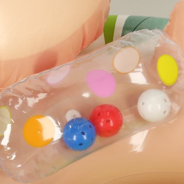 INTEX 59570 Babysimring, uppblåsbar ring för barn, sengångare, max 23 kg, 3-4 år gammal