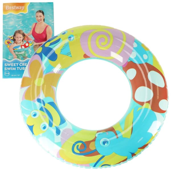 BESTWAY 36013 puhallettava uimarengas, perhosia, 56 cm