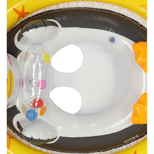 Babysimring, uppblåsbar ring för barn, med säte, pingvin, max 23kg, 3-4 år, INTEX 59570
