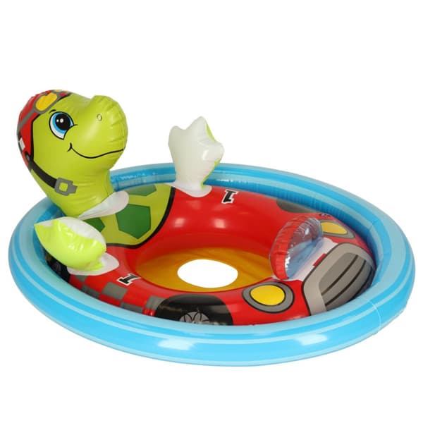 Babysimring, uppblåsbar uppblåsbar barnring med säte, sköldpadda, max 23kg, 3-4 år gammal INTEX 59570