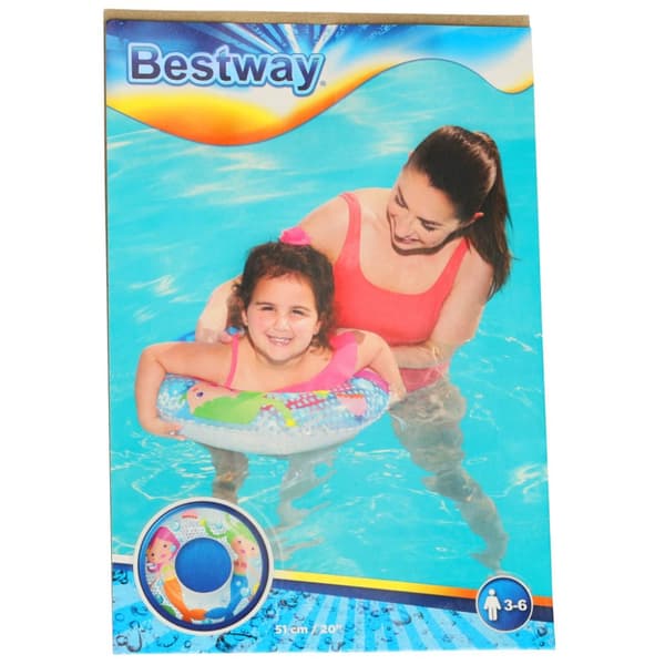 BETSWAY 36113 Svømmering oppustelig ring 51cm havfruer max 60kg 3-6 år
