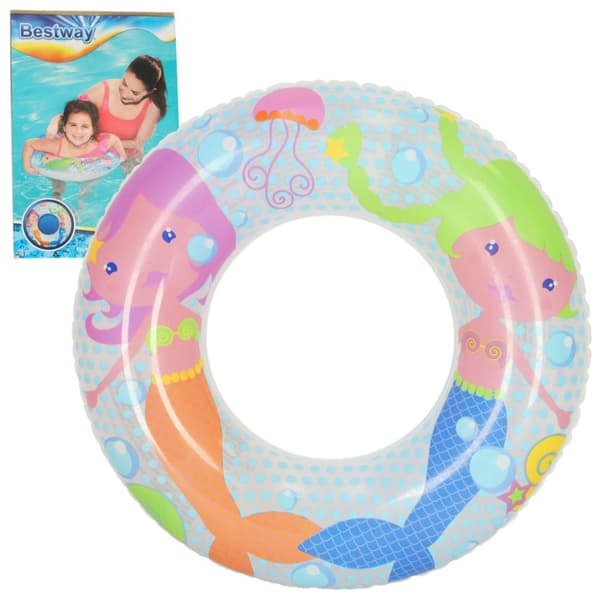 BETSWAY 36113 Svømmering oppustelig ring 51cm havfruer max 60kg 3-6 år
