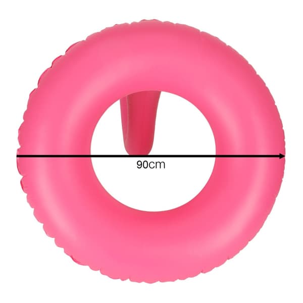 Simring, uppblåsbar ring Flamingo, 90 cm, max 6 år gammal