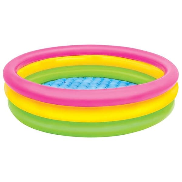 INTEX fristående pool - 57412 - Tre rör - Ø114 x 25 cm - Ftalatfri