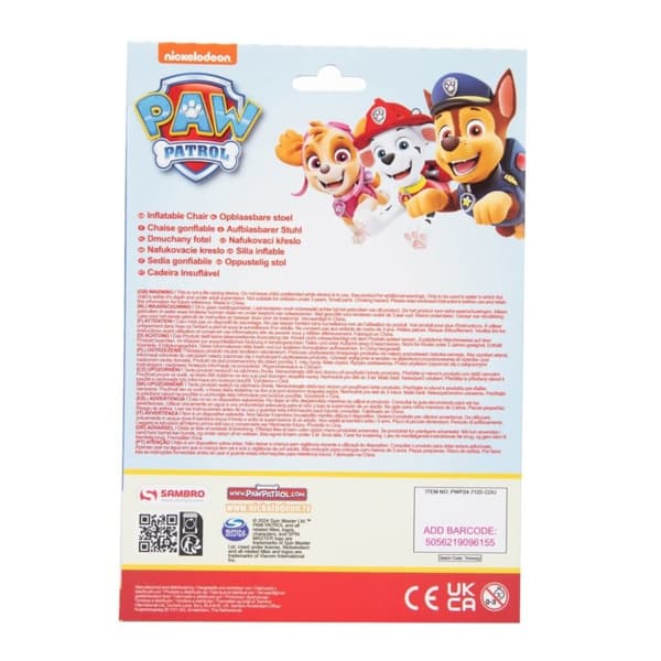 Paw Patrol oppustelig stol