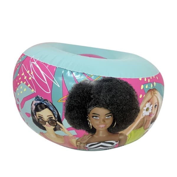 Barbie Uppblåsbar Stol 35x62 cm Rosa/Blå
