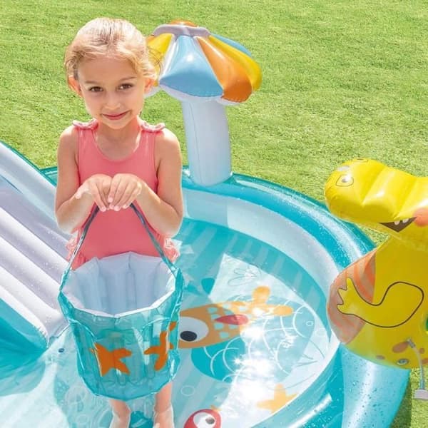 barnpool INTEX Alligator lekplats 14
