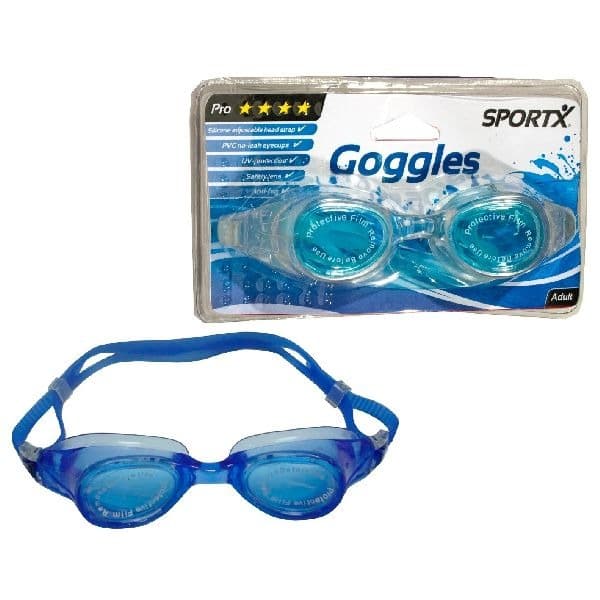 SportX Adult Chlorine Goggles Pro