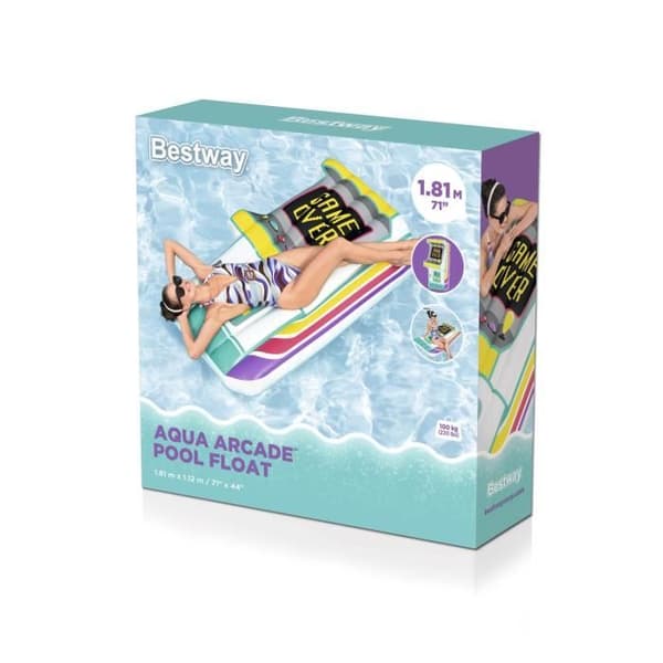 Uppblåsbar poolmadrass - BESTWAY - Aqua Arcade